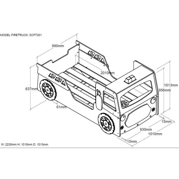 Pat auto FIRE TRUCK - Vipack - PARIS14A.RO