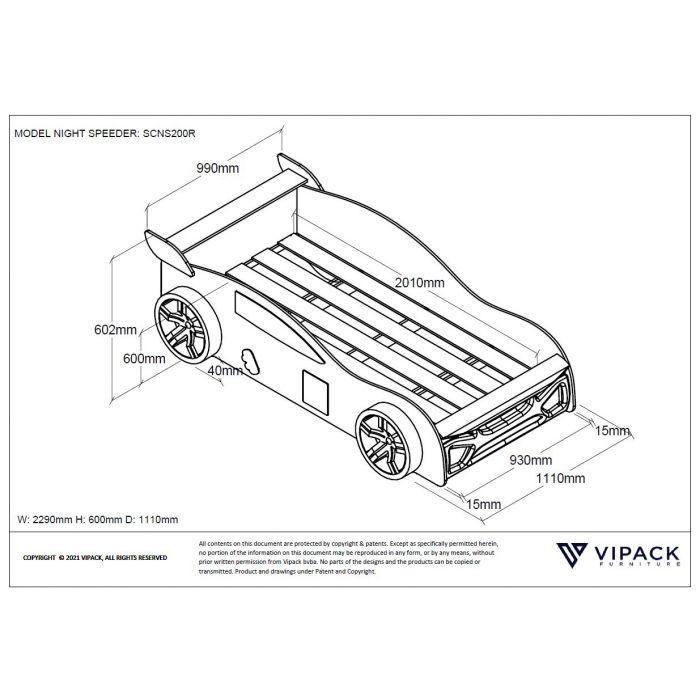 Pat auto NIGHT SPEEDER - Vipack - PARIS14A.RO