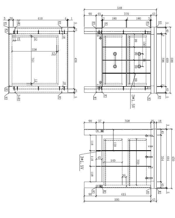 Pat cu sertar si sipci, noptiera si dulap cu 2 usi LEWIS - Vipack - PARIS14A.RO