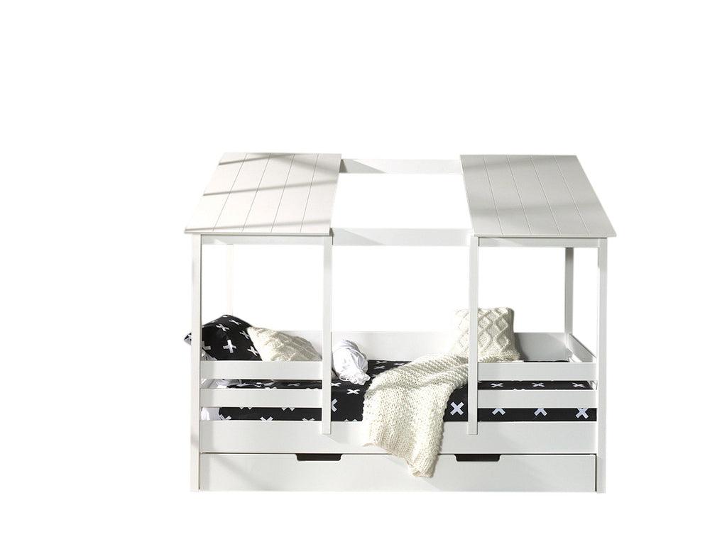 Pat tip casuta cu acoperis si sertar HOUSEBEDS - Vipack - PARIS14A.RO