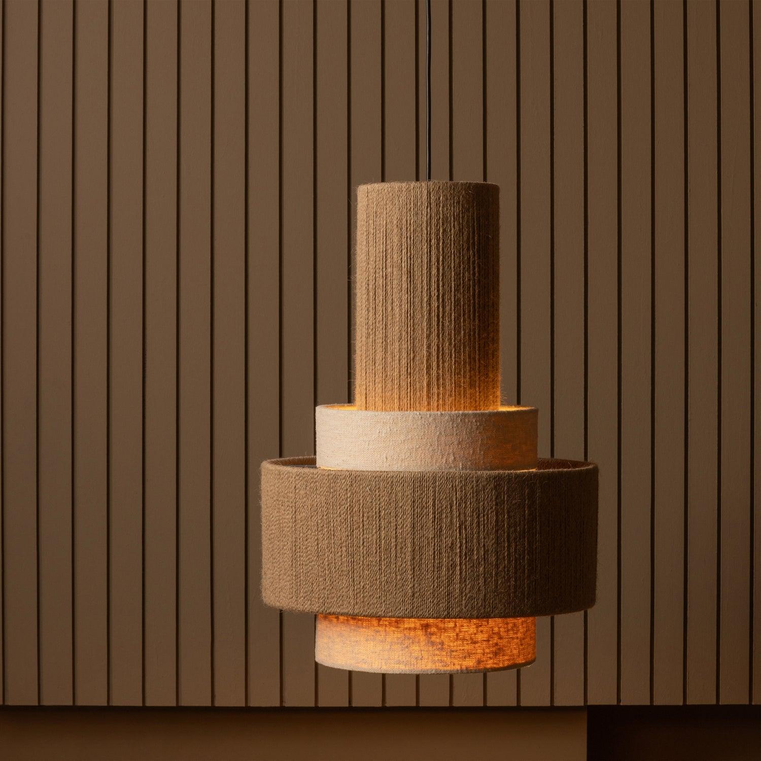 PELLE PENDANT LAMP ROPE NATURAL - PARIS14A.RO