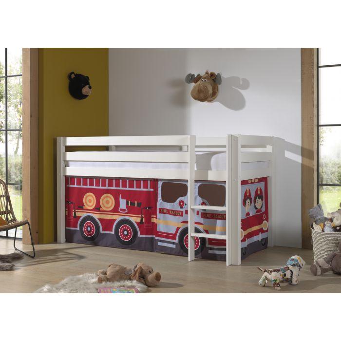 Perdea FIRE TRUCK pentru patul PINO - Vipack - PARIS14A.RO