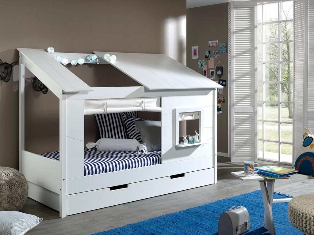 Perdelele albe pentru patul HOUSEBEDS - Vipack - PARIS14A.RO