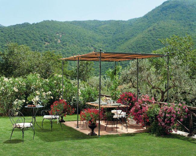 Pergola de sine statatoare cu acoperis plat Solaire - Unopiù - PARIS14A.RO