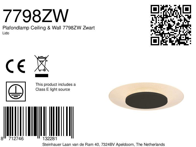 Lampă de tavan și perete 7798ZW, negru - PARIS14A.RO
