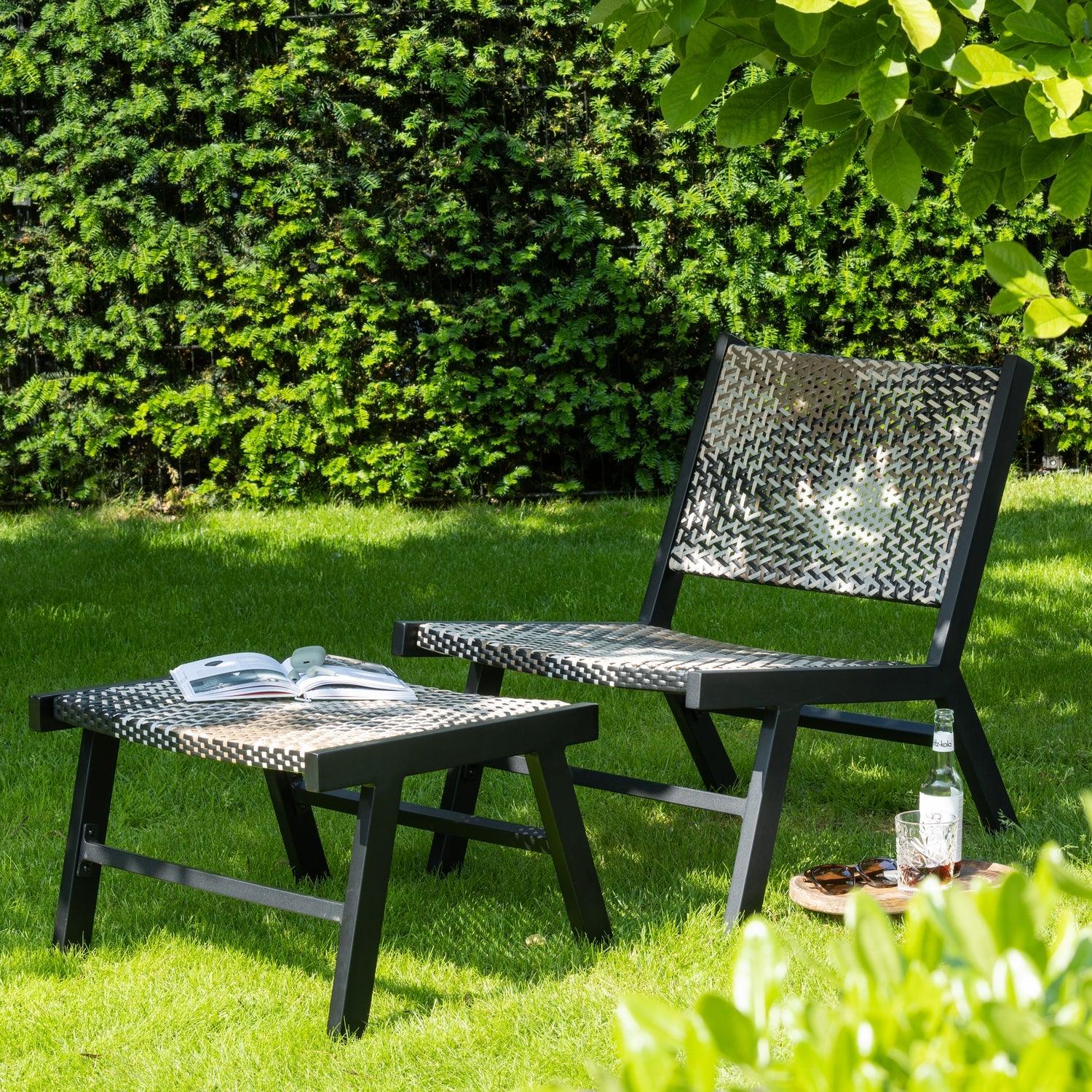 POM GARDEN HOCKER ALUMINIUM MULTICOLOUR - PARIS14A.RO