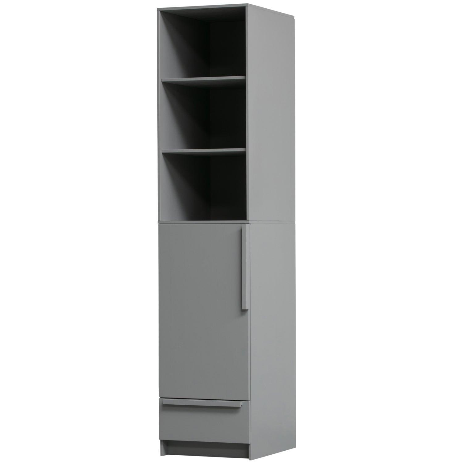 PURE 1 DRS WARDROBE CONCRETE GREY SPLIT - PARIS14A.RO