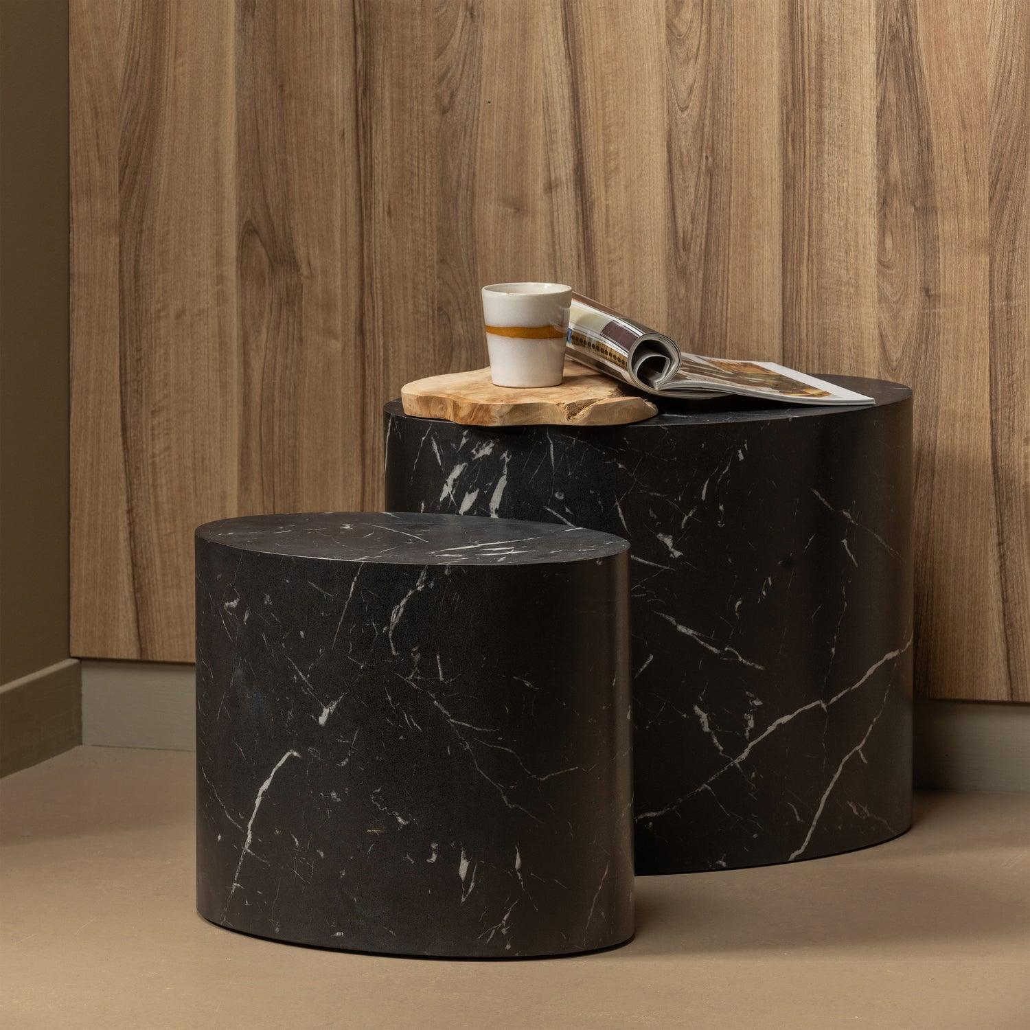 QUINT SIDE TABLE MDF BLACK 33x40x24CM - PARIS14A.RO