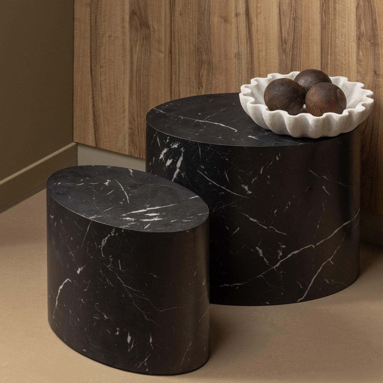 QUINT SIDE TABLE MDF BLACK 33x40x24CM - PARIS14A.RO