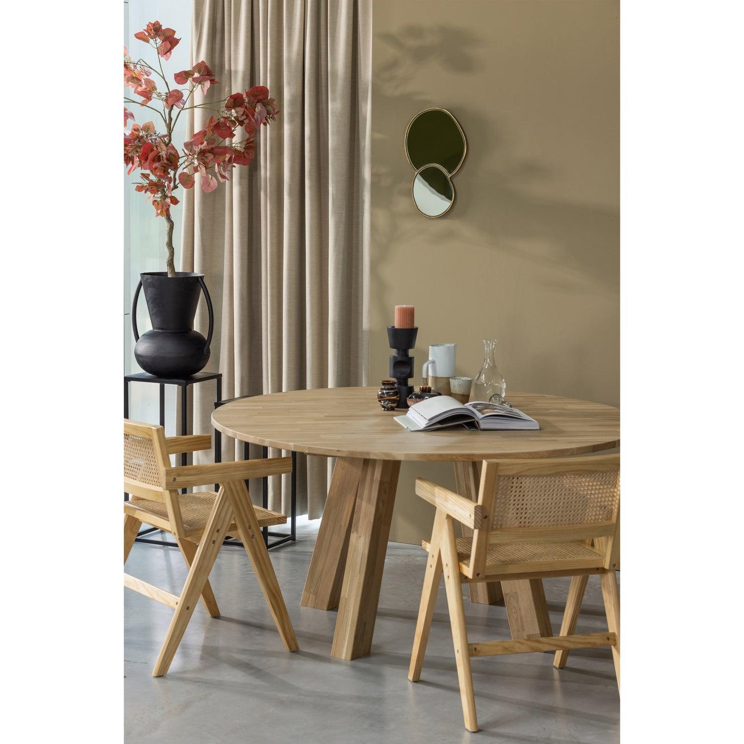 RHONDA DINING TABLE Ø150CM OAK NATURAL [fsc] - PARIS14A.RO