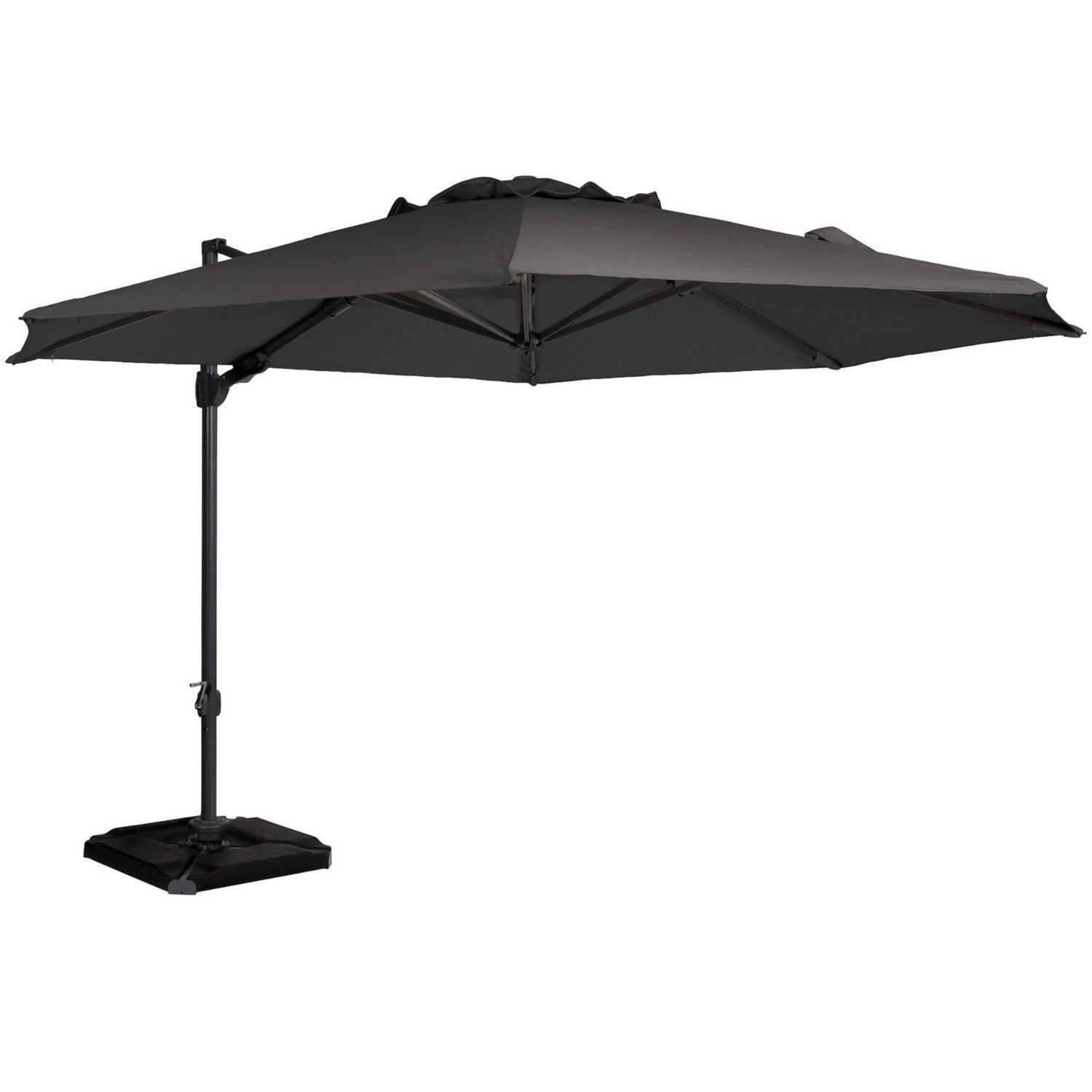 ROMA PARASOL GARDEN ROUND ANTHRACITE - PARIS14A.RO