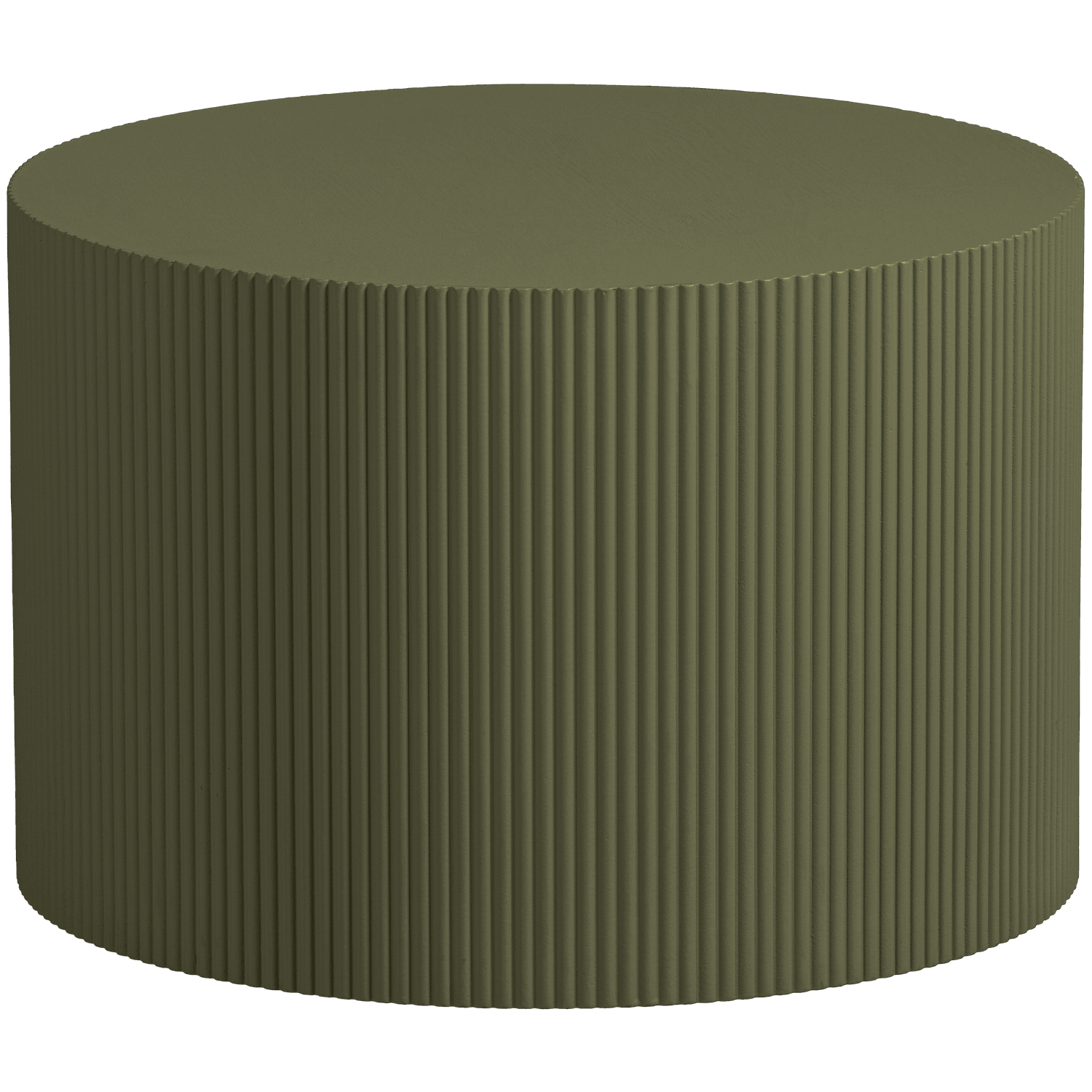 SANNE SIDE TABLE ROUND MILITARY GREEN - PARIS14A.RO