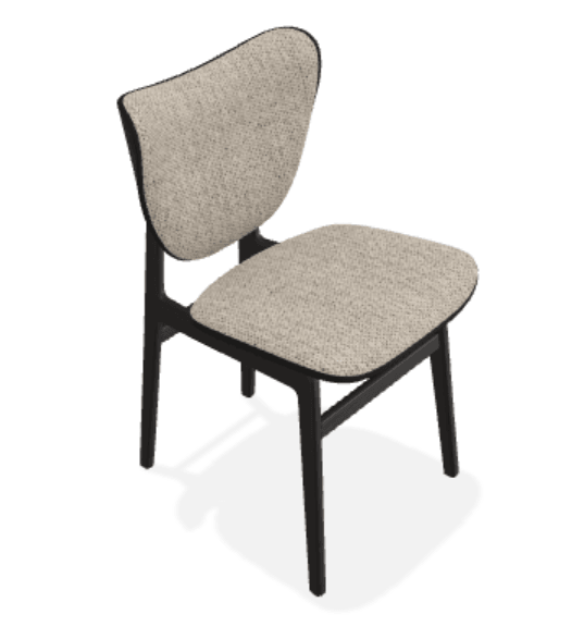 Scaun Elephant din stejar cu tapiterie frontala Savanna - Norr11 - PARIS14A.RO