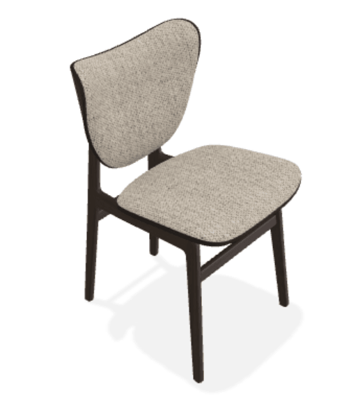 Scaun Elephant din stejar cu tapiterie frontala Savanna - Norr11 - PARIS14A.RO