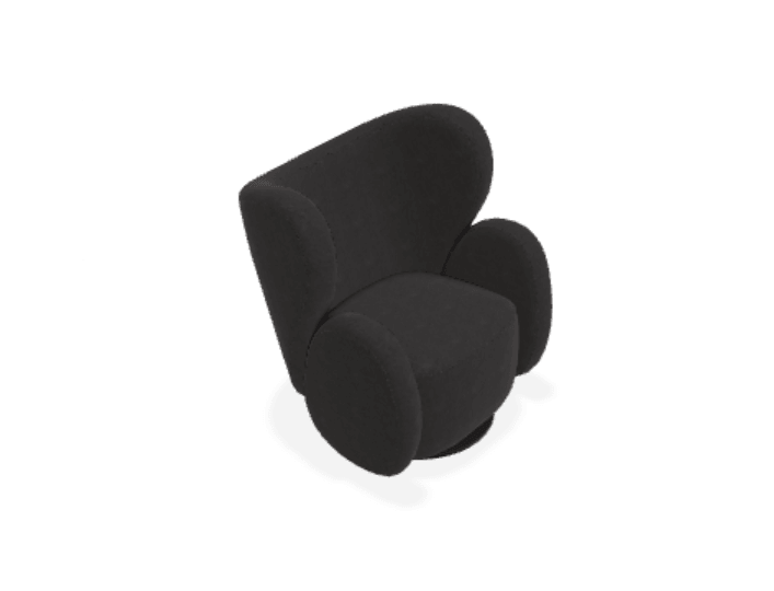 Scaun Lounge Big Big cu tapiterie din tesatura Sheepskin - Norr11 - PARIS14A.RO