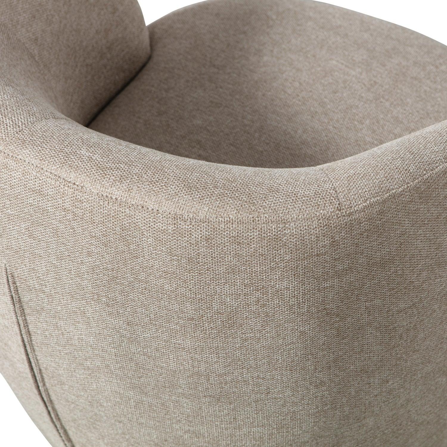 SERRA SWIVEL CHAIR WOVEN FABRIC SAND - PARIS14A.RO