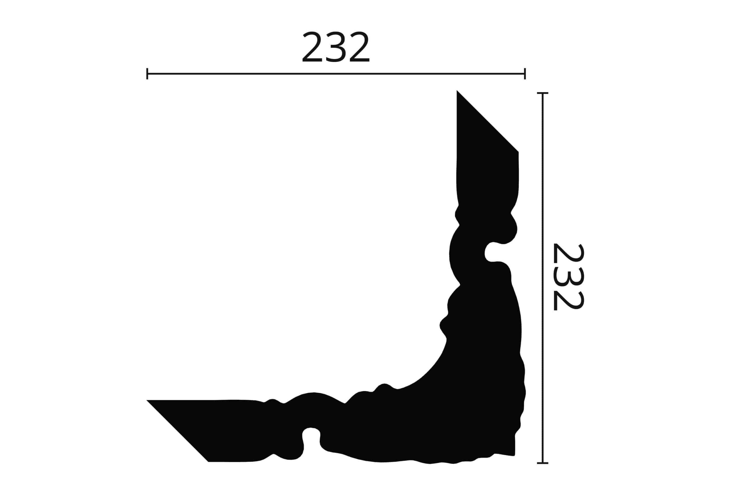 SET COLTAR DECORATIV ACCESORIU ARSTYL Z101 PENTRU PROFIL Z10- 4 BUC. - PARIS14A.RO