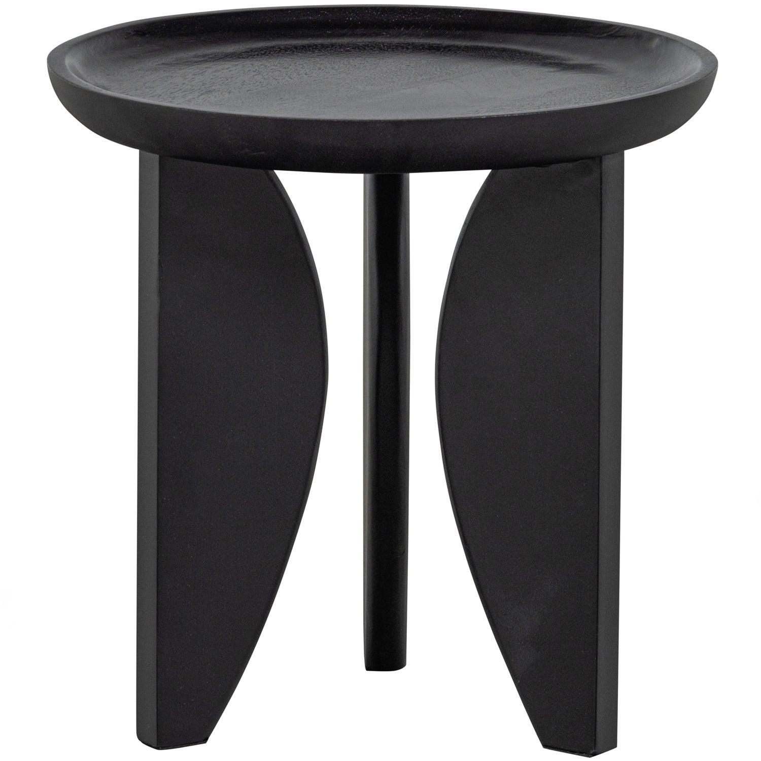 SET OF 2 - HIGH HEELS SIDETABLES MANGO WOOD GLOSS BLACK - PARIS14A.RO