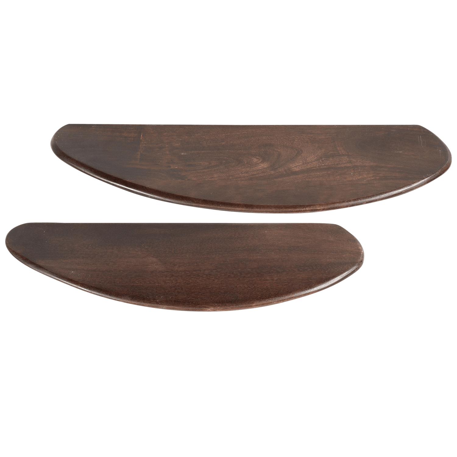 SET OF 2 - LAYER WALL SHELVES MANGO WOOD WALNUT - PARIS14A.RO