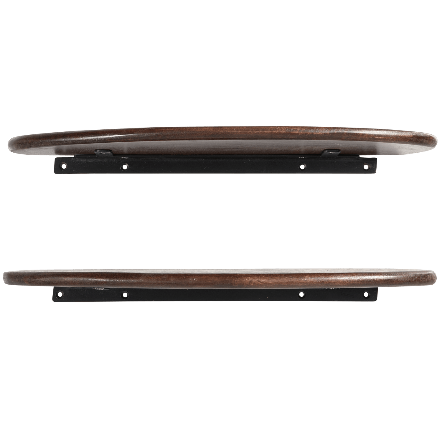 SET OF 2 - LAYER WALL SHELVES MANGO WOOD WALNUT - PARIS14A.RO