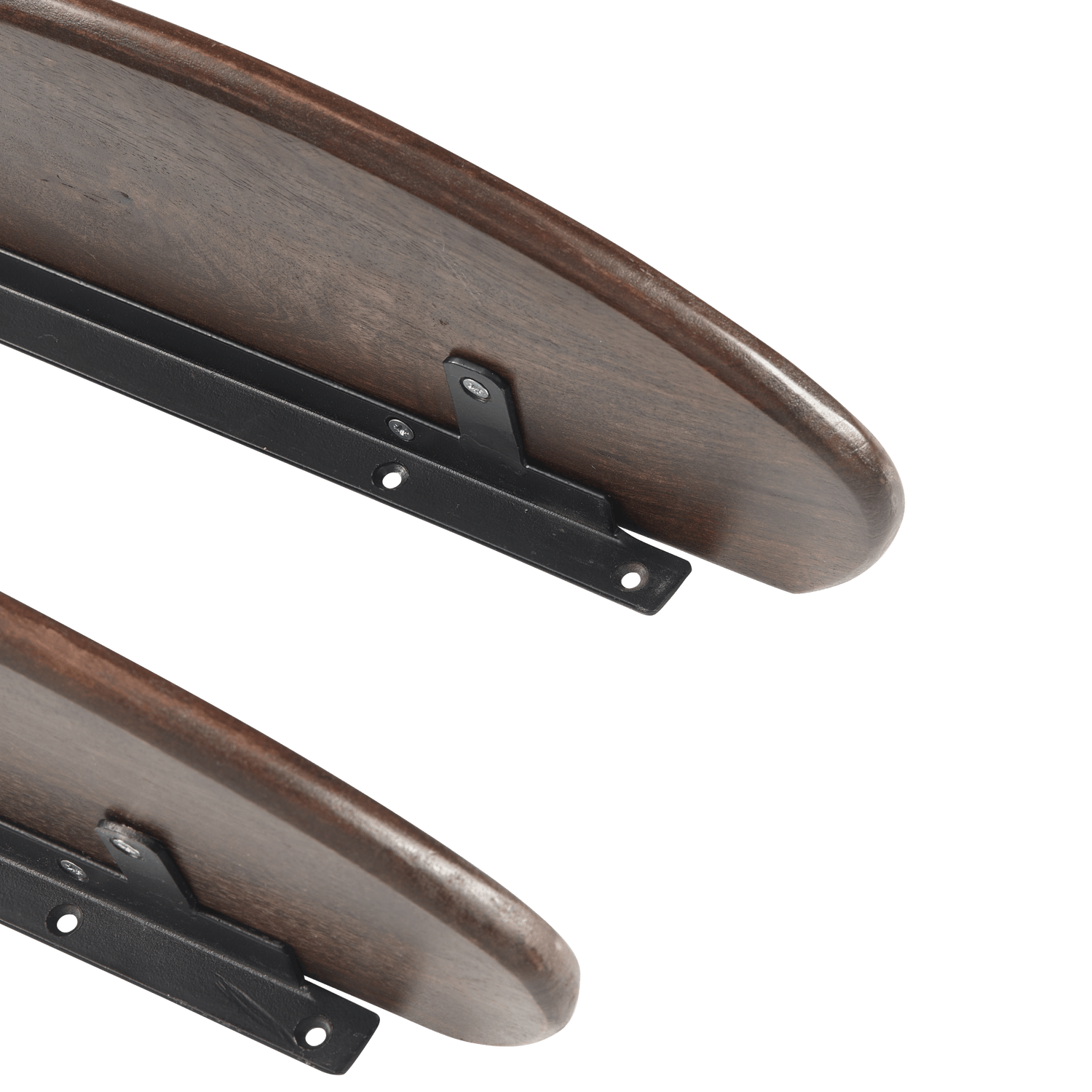 SET OF 2 - LAYER WALL SHELVES MANGO WOOD WALNUT - PARIS14A.RO