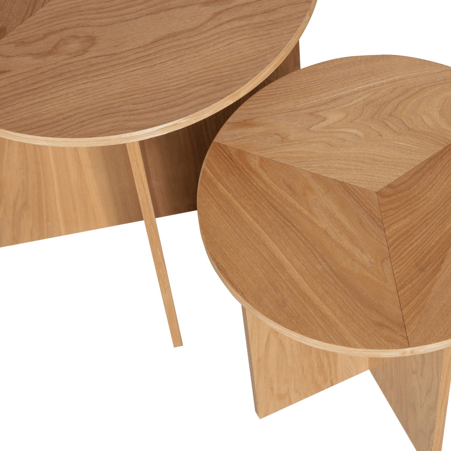 SET OF 2 - LINA SIDETABLE WOOD NATURAL - PARIS14A.RO