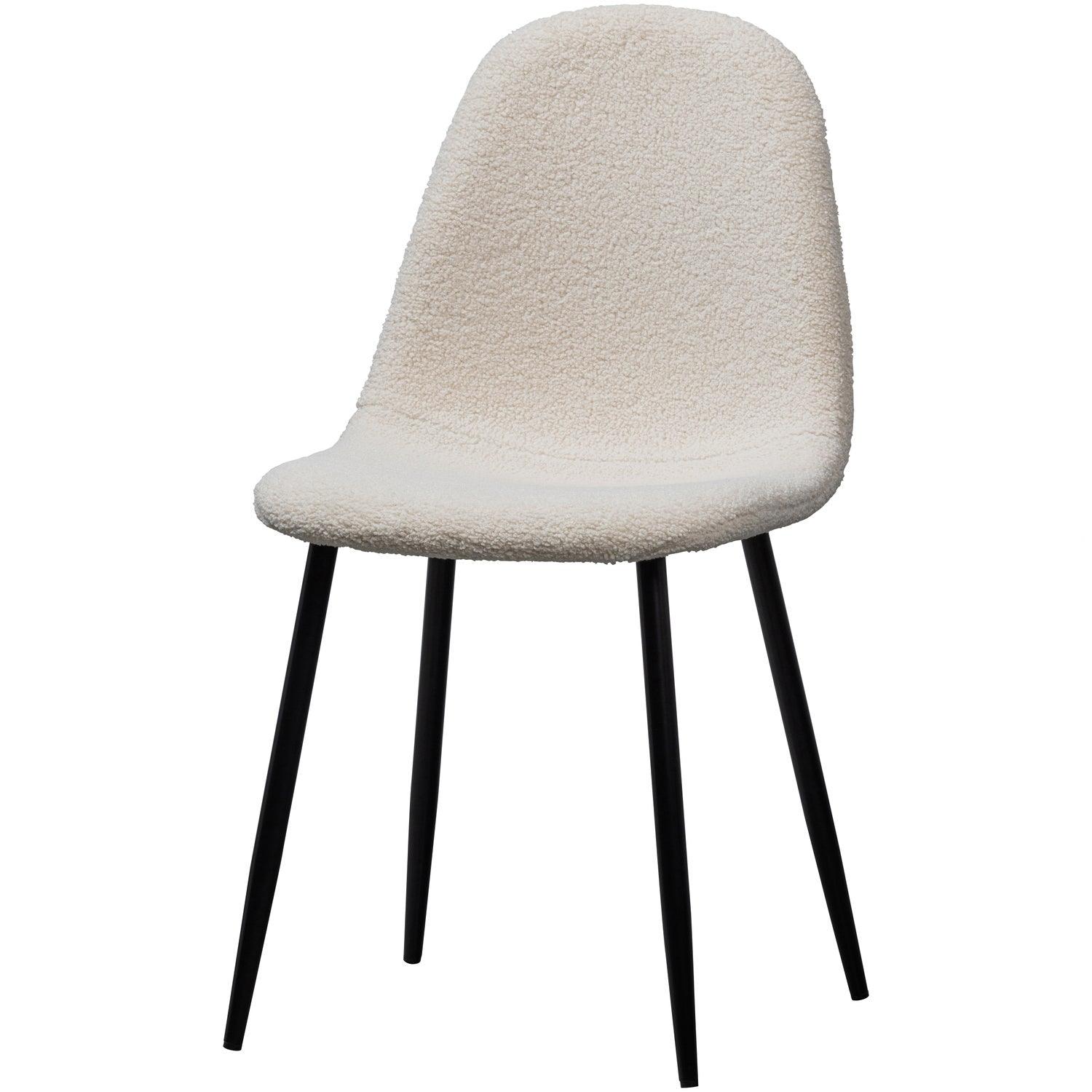 SET OF 2 - MARIJE DINING CHAIR TEDDY NATURAL - PARIS14A.RO