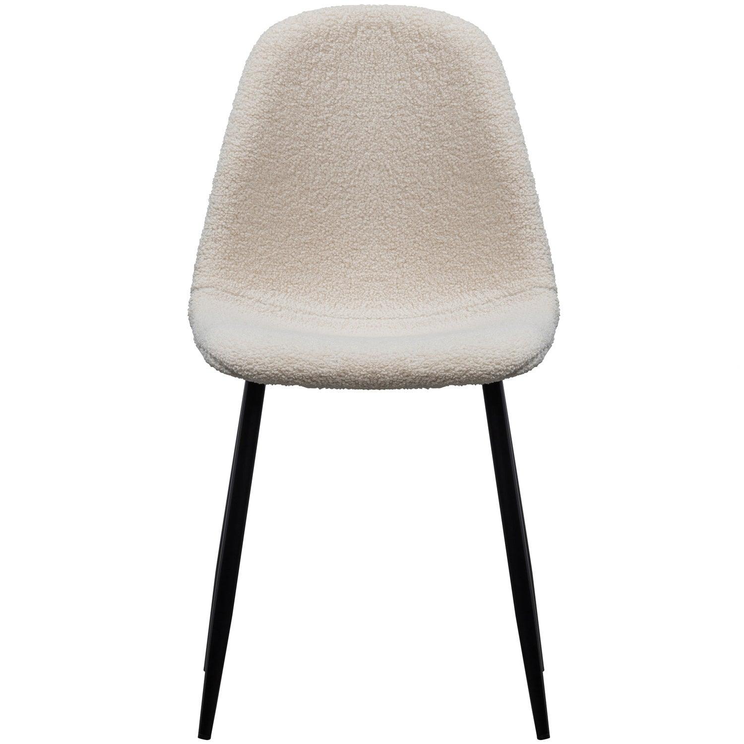 SET OF 2 - MARIJE DINING CHAIR TEDDY NATURAL - PARIS14A.RO
