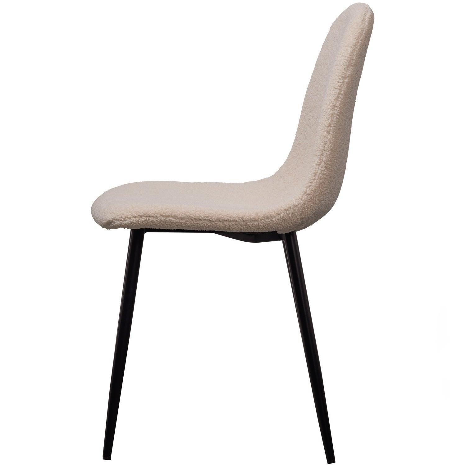 SET OF 2 - MARIJE DINING CHAIR TEDDY TAUPE - PARIS14A.RO