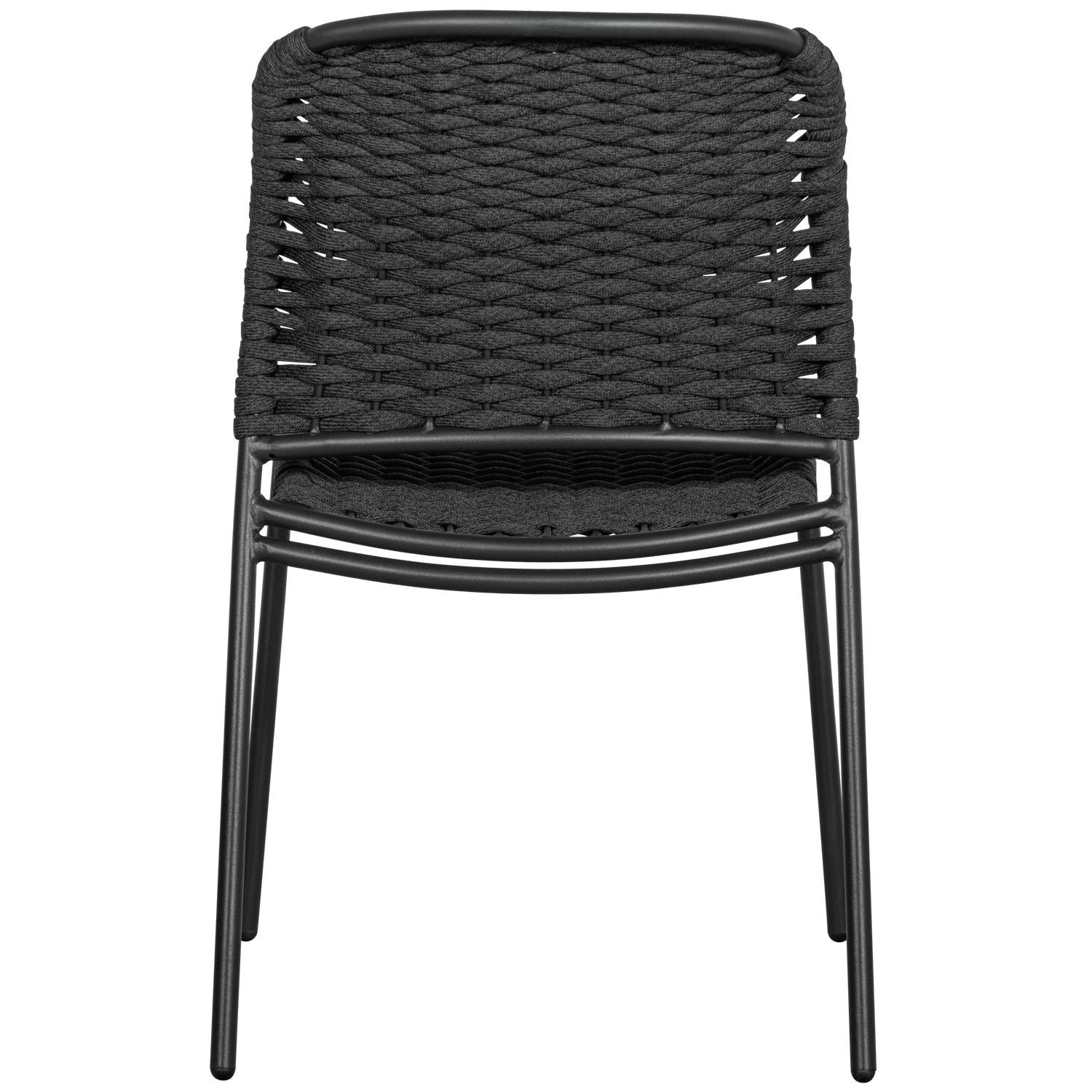 SET V 2 - TAKU GARDEN CHAIR WITHOUT ARMRESTS TEXTILE BLACK - PARIS14A.RO