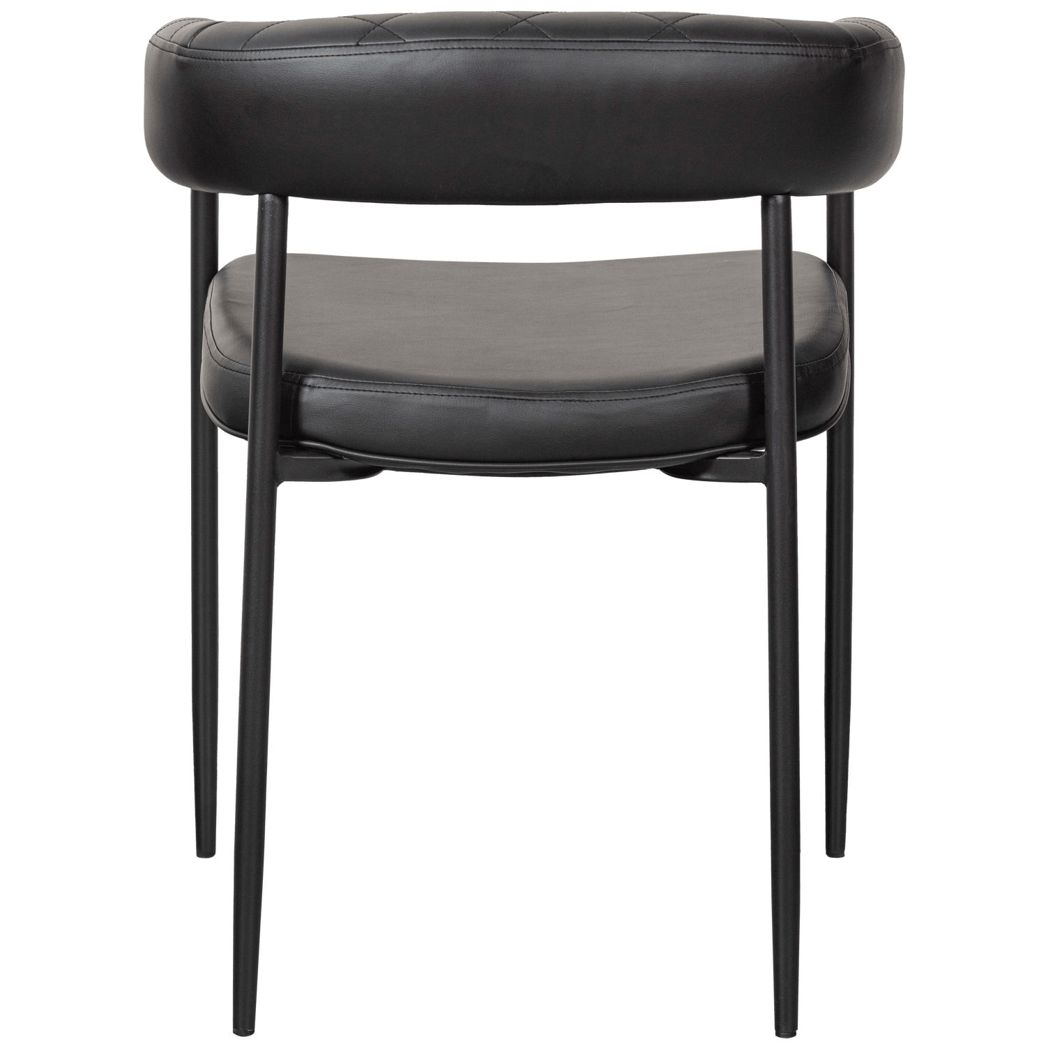 SEV DINING CHAIR ARTIFICIAL LEATHER BLACK - PARIS14A.RO