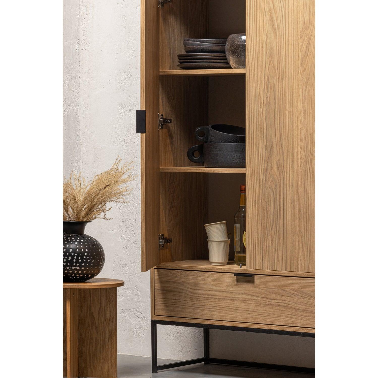 SILAS 2-DOORS CABINET OAK DECOR [fsc] - PARIS14A.RO