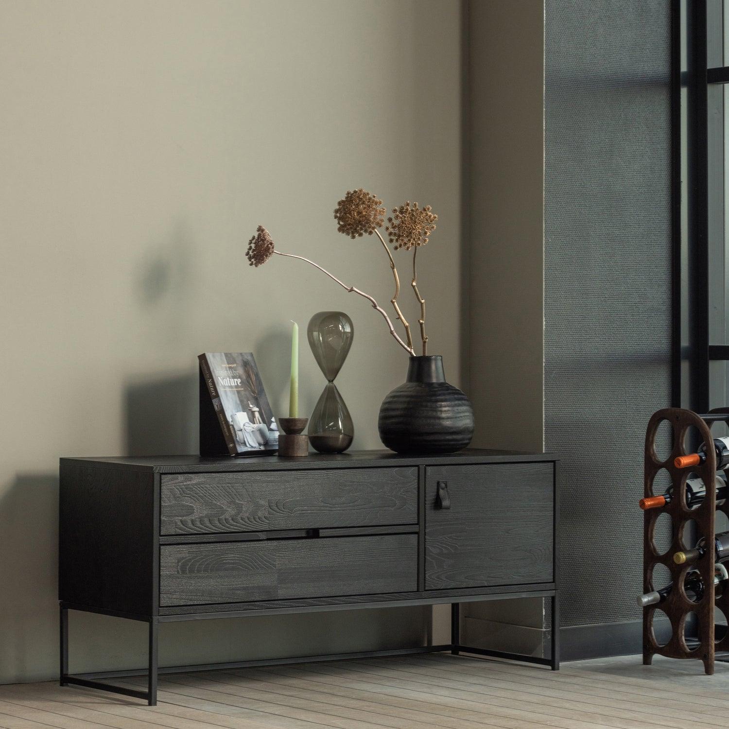 SILAS TV UNIT 120CM ASH BLACKNIGHT [fsc] - PARIS14A.RO