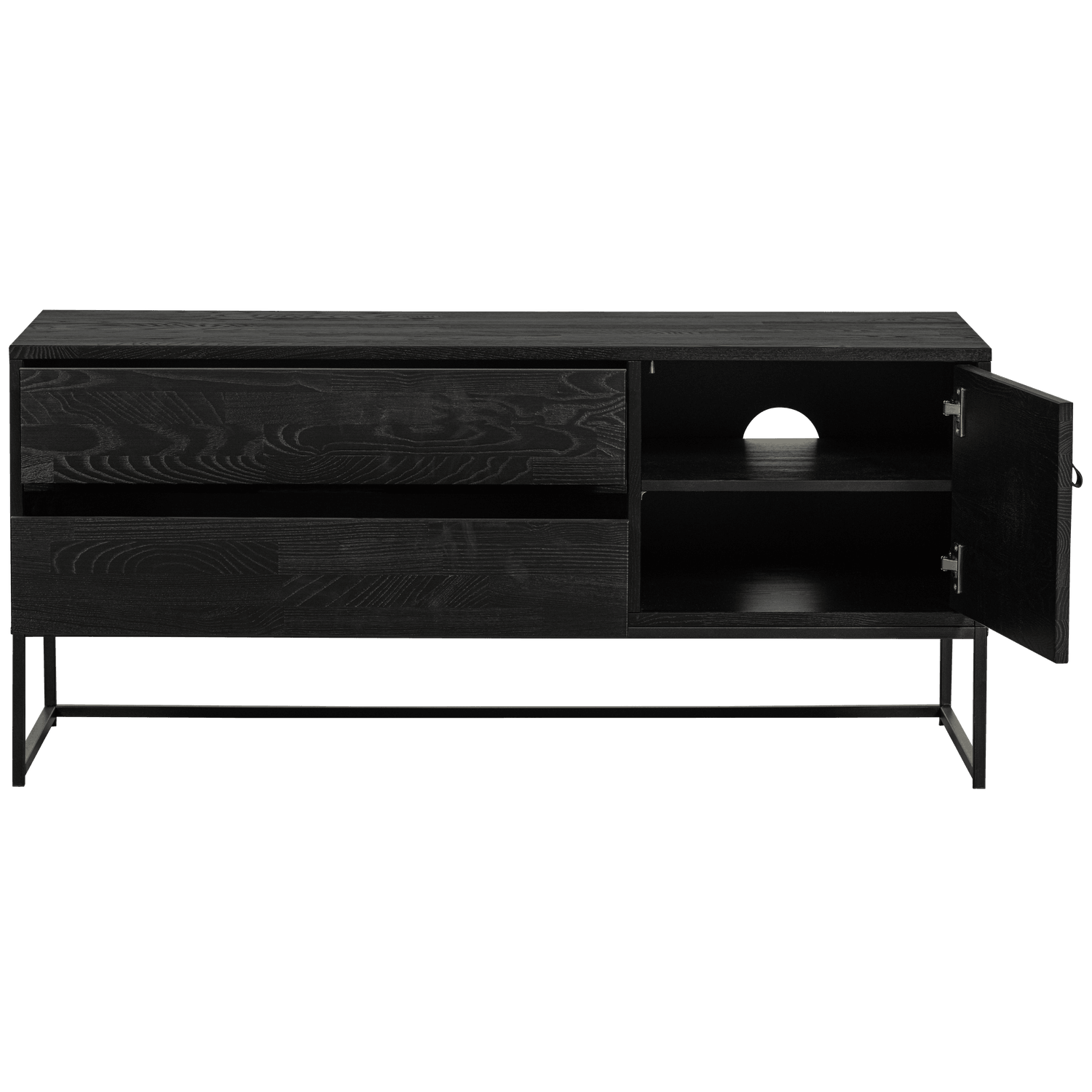 SILAS TV UNIT 120CM ASH BLACKNIGHT [fsc] - PARIS14A.RO