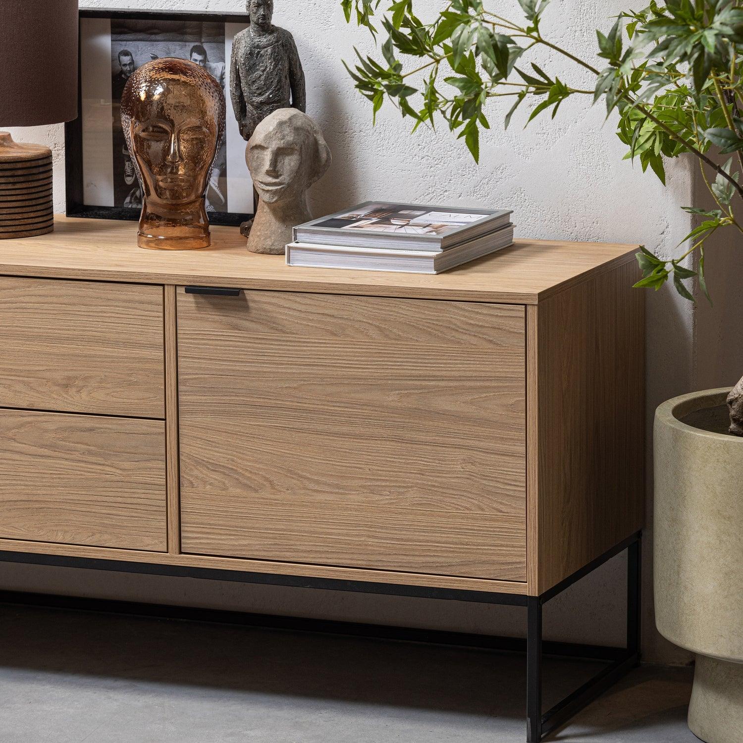 SILAS TV UNIT 180CM OAK DECOR [fsc] - PARIS14A.RO