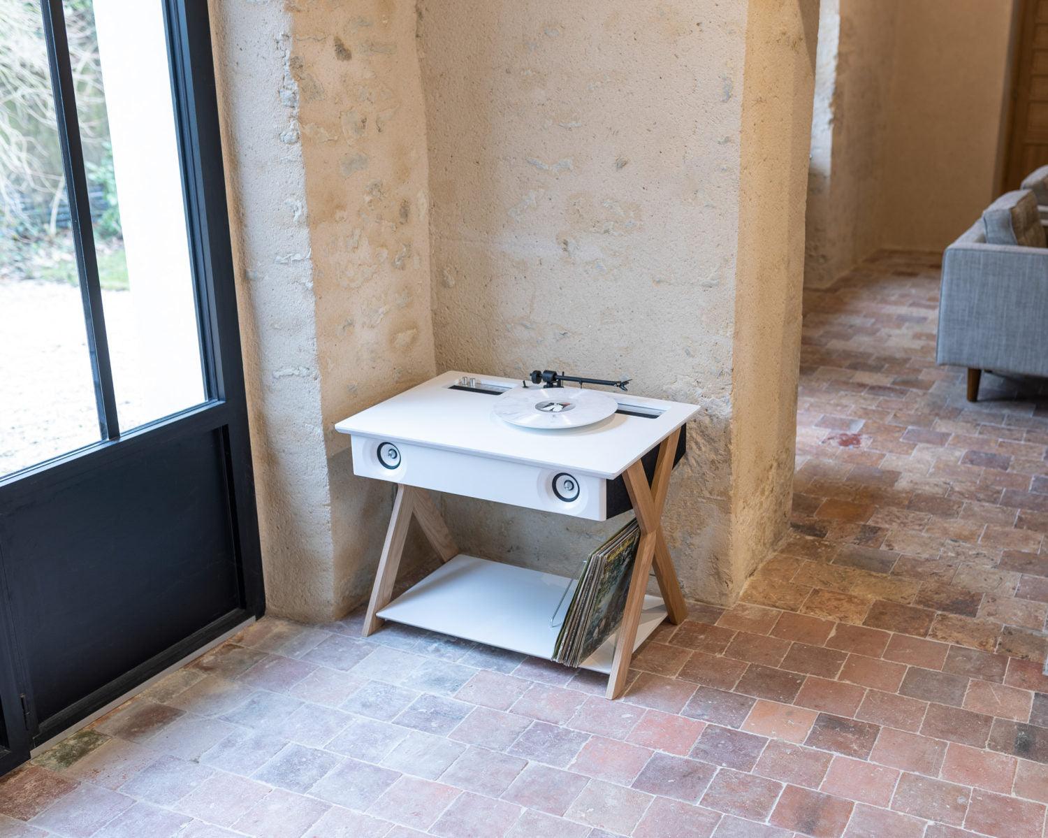 Sistem difuzoare acustice active LX X TURNTABLE Gri inchis / Stejar - La Boite Concept - PARIS14A.RO