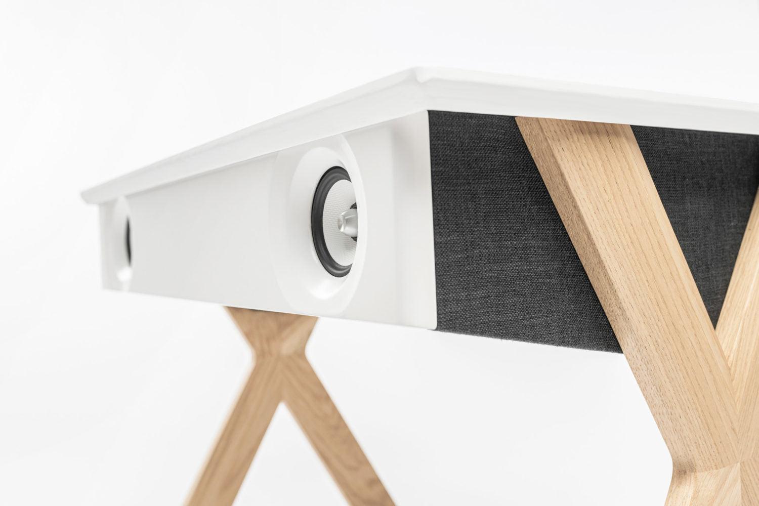 Sistem difuzoare acustice active LX X TURNTABLE Gri inchis / Stejar - La Boite Concept - PARIS14A.RO