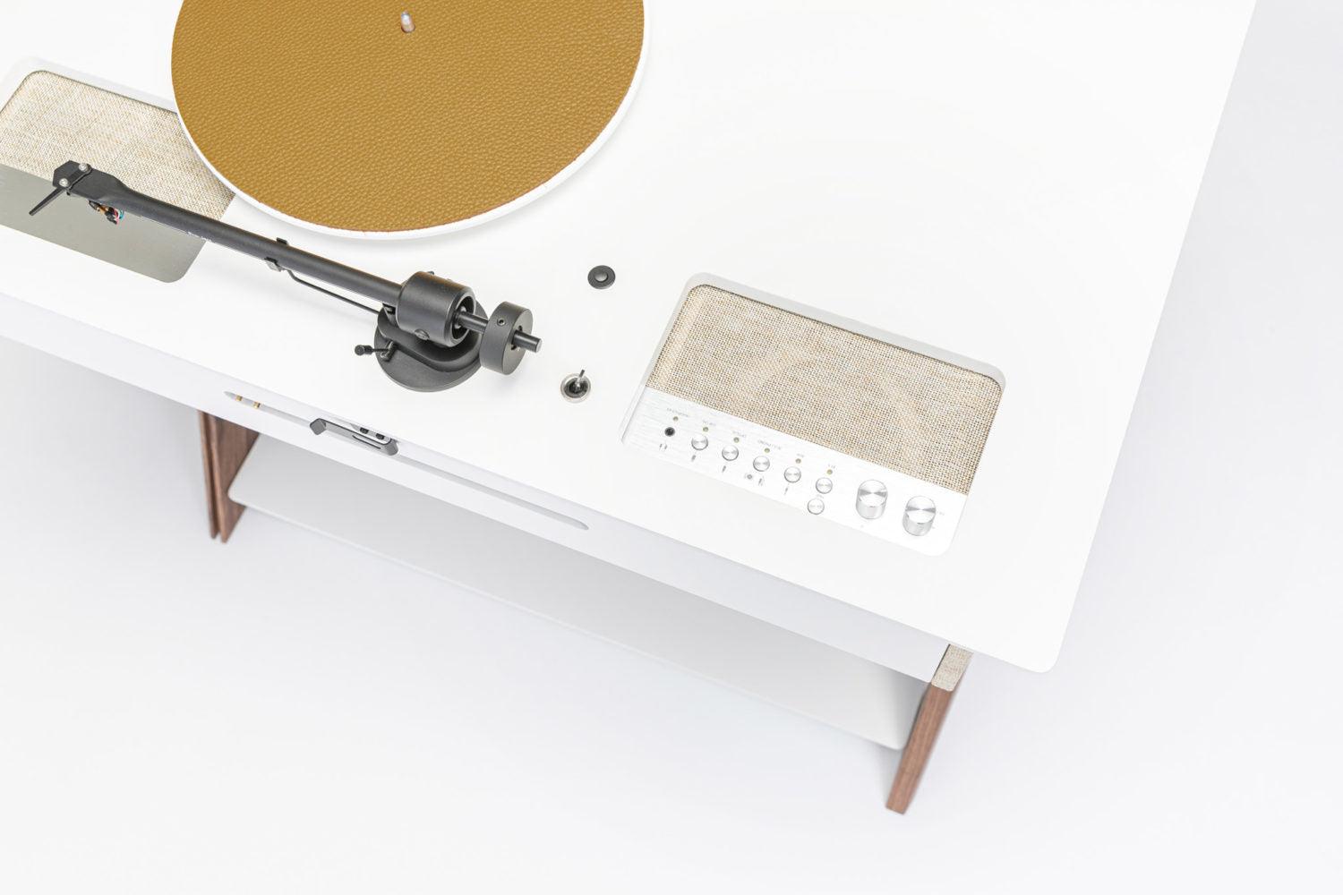 Sistem difuzoare acustice active LX X TURNTABLE Sampanie / Nuc - La Boite Concept - PARIS14A.RO