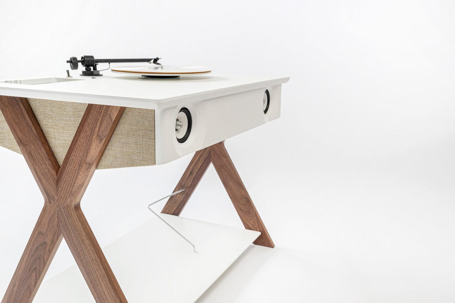 Sistem difuzoare acustice active LX X TURNTABLE Sampanie / Nuc - La Boite Concept - PARIS14A.RO