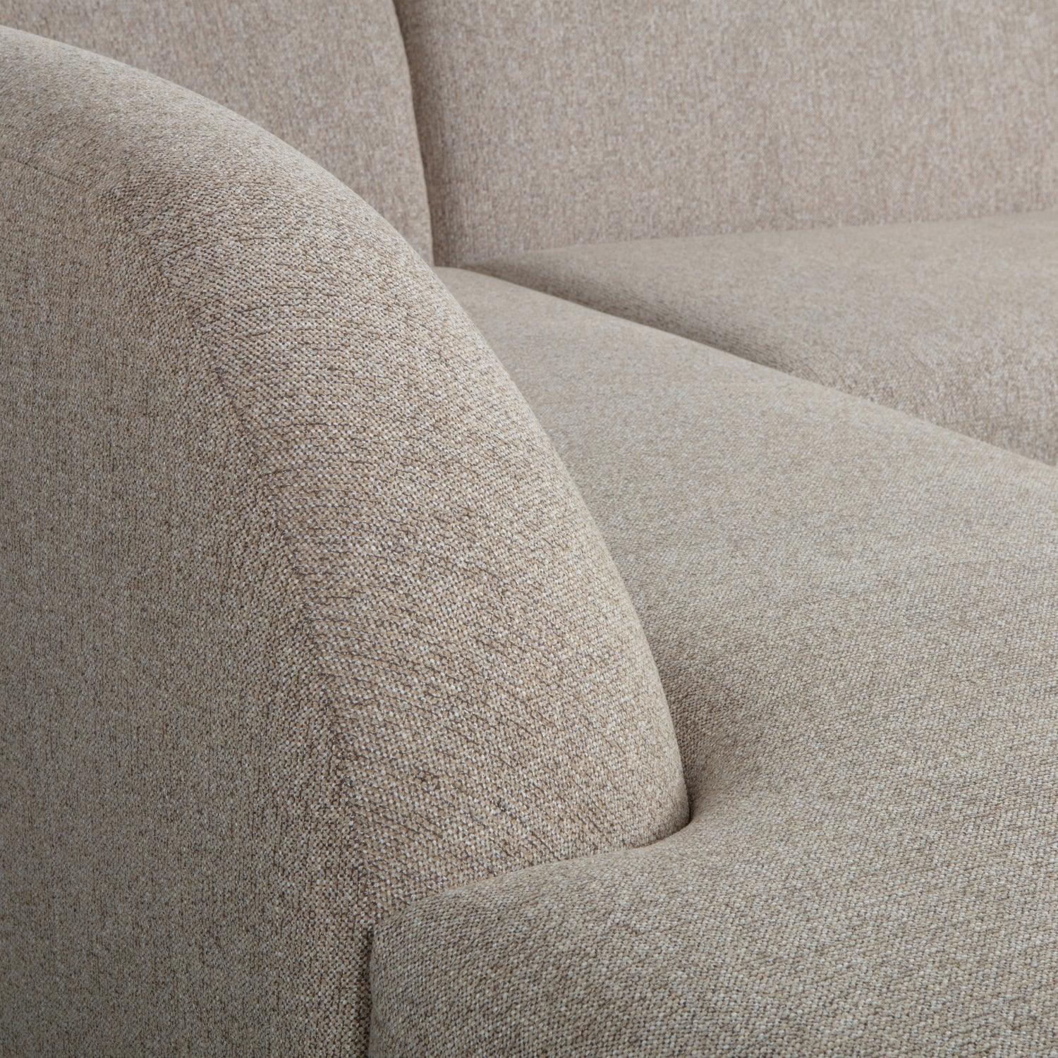 SLOPING CORNER SOFA LEFT NATURAL MELANGE - PARIS14A.RO