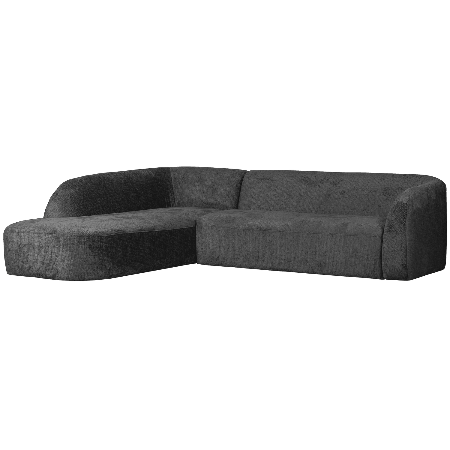 SLOPING CORNER SOFA LEFT STRUCTURE VELVET MOUNTAIN - PARIS14A.RO