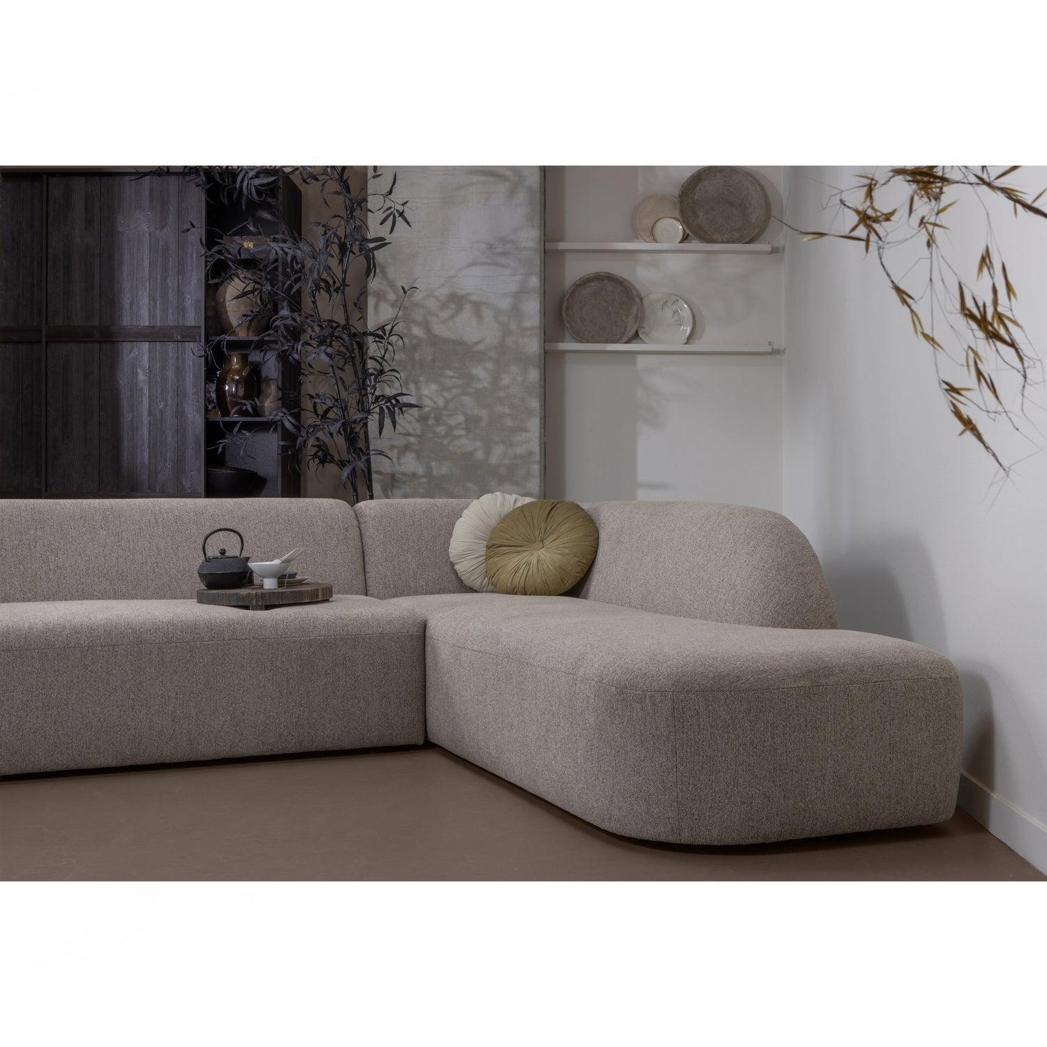 SLOPING CORNER SOFA RIGHT NATURAL MELANGE - PARIS14A.RO