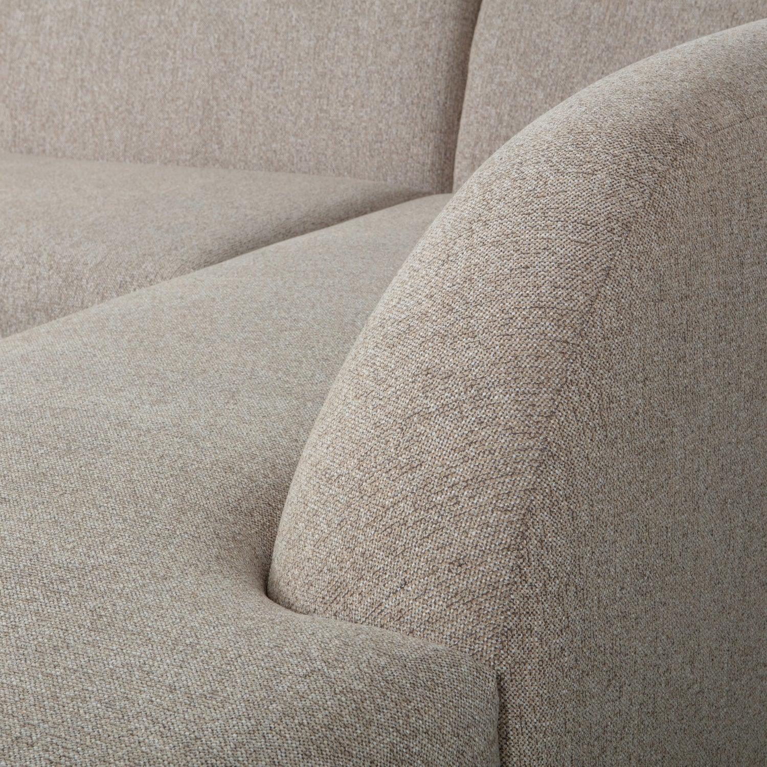 SLOPING CORNER SOFA RIGHT NATURAL MELANGE - PARIS14A.RO