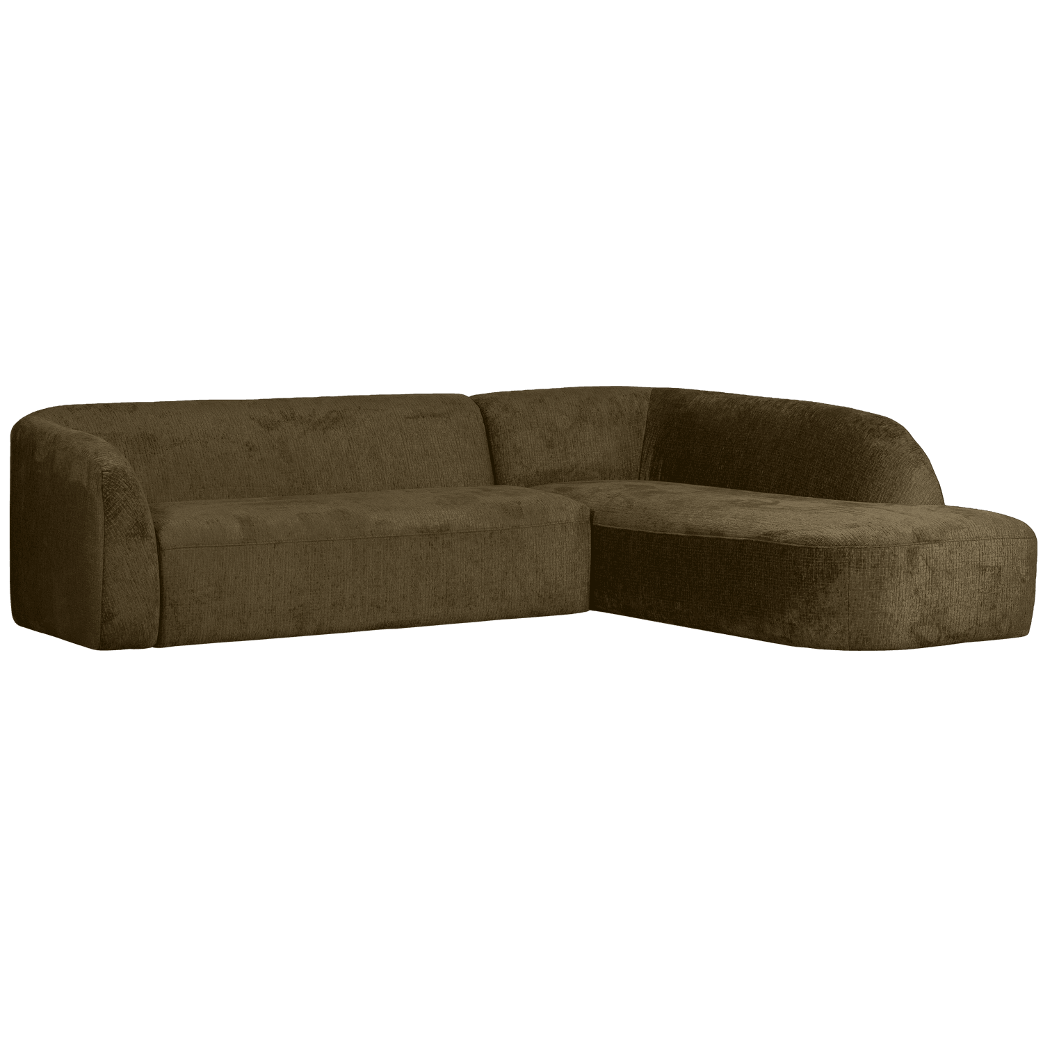 SLOPING CORNER SOFA RIGHT STRUCTURE VELVET BONSAI - PARIS14A.RO