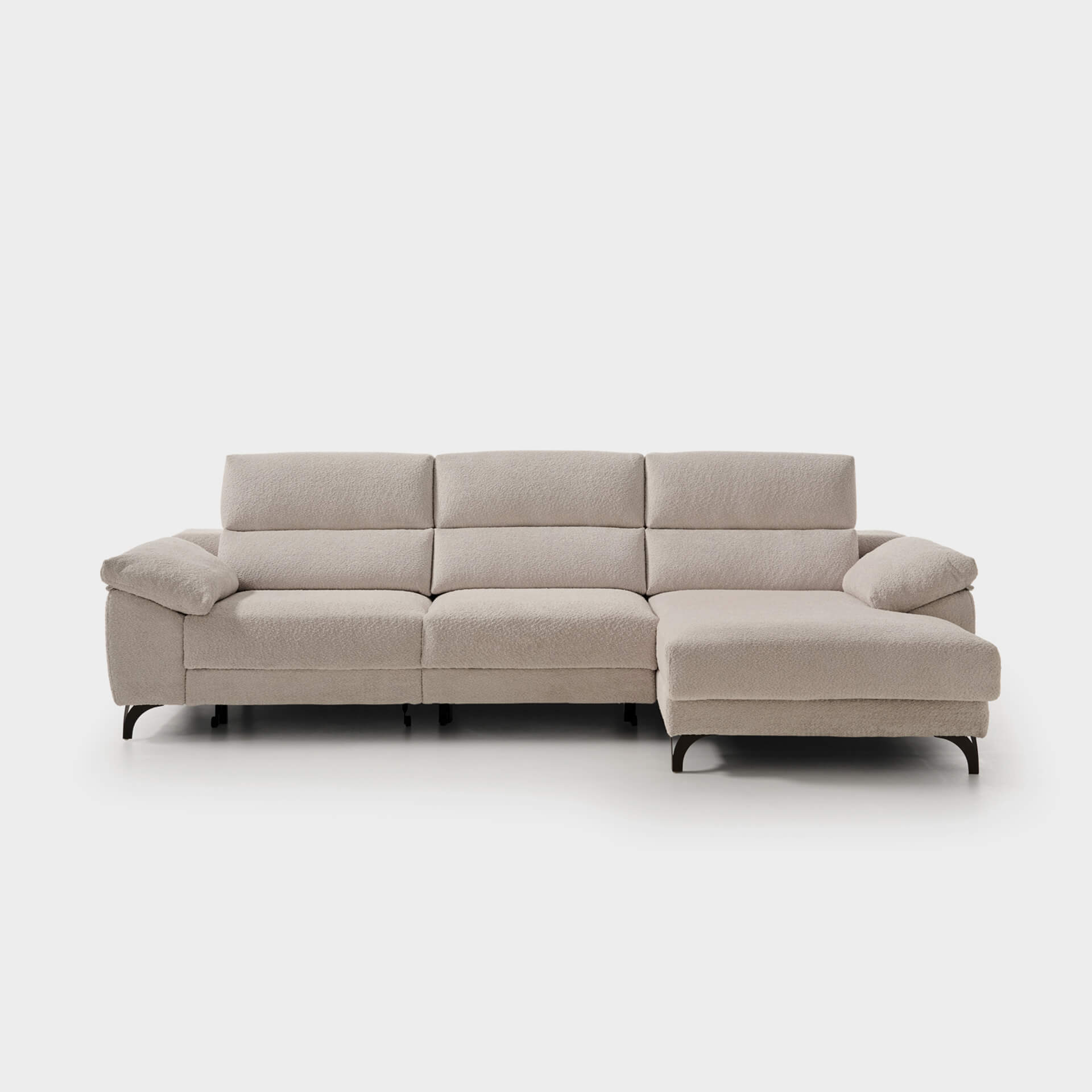 ACOMODEL canapea extensibilă cu colțar Frida | textil | Bej | 295x104x159 cm