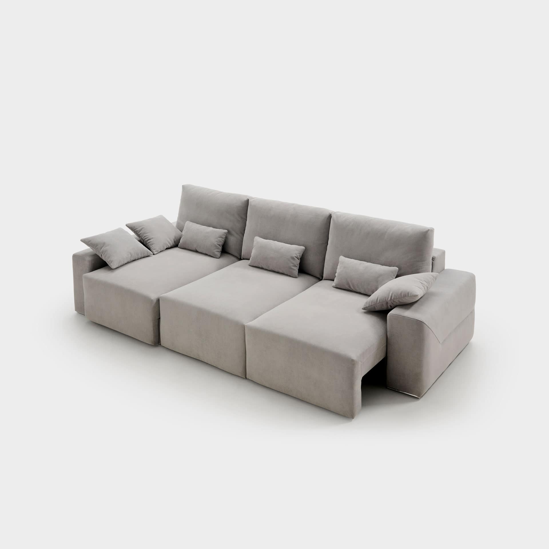 ACOMODEL canapea extensibilă Laya | textil | Bej | 260x104x159 cm