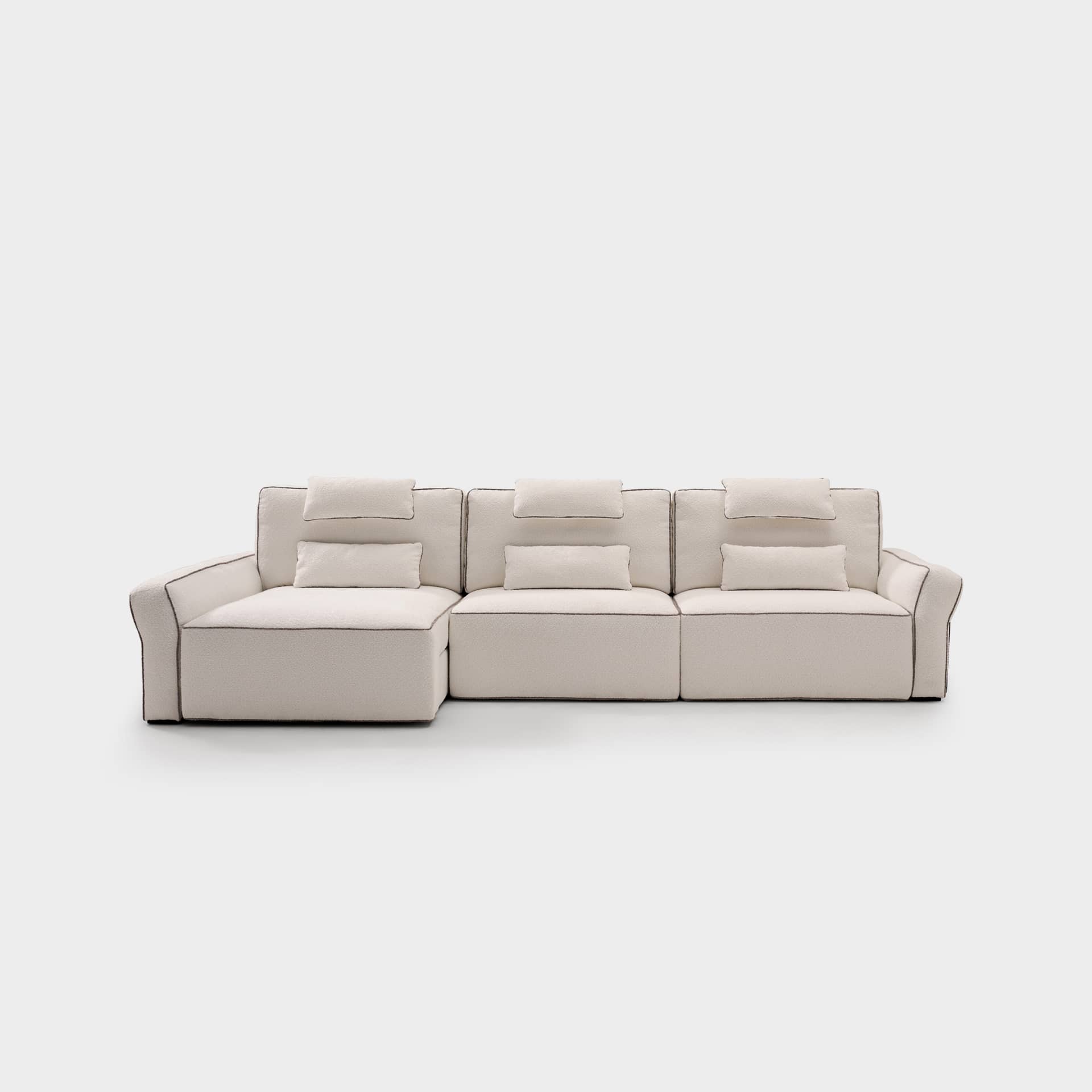 ACOMODEL canapea extensibilă Acciona | textil | Bej | 262x107x159 cm
