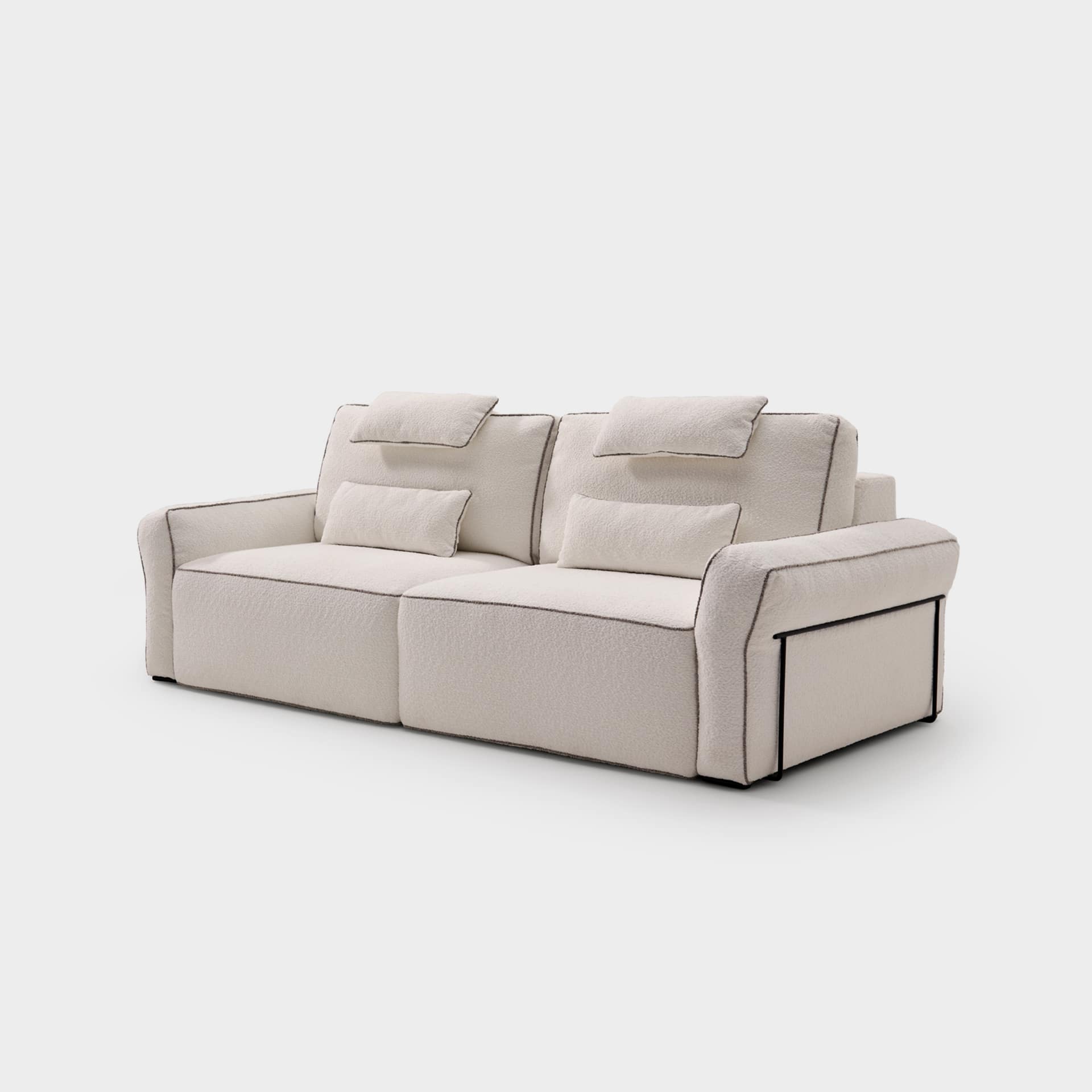 ACOMODEL canapea extensibilă Randi | textil | Bej | 250x104x159 cm