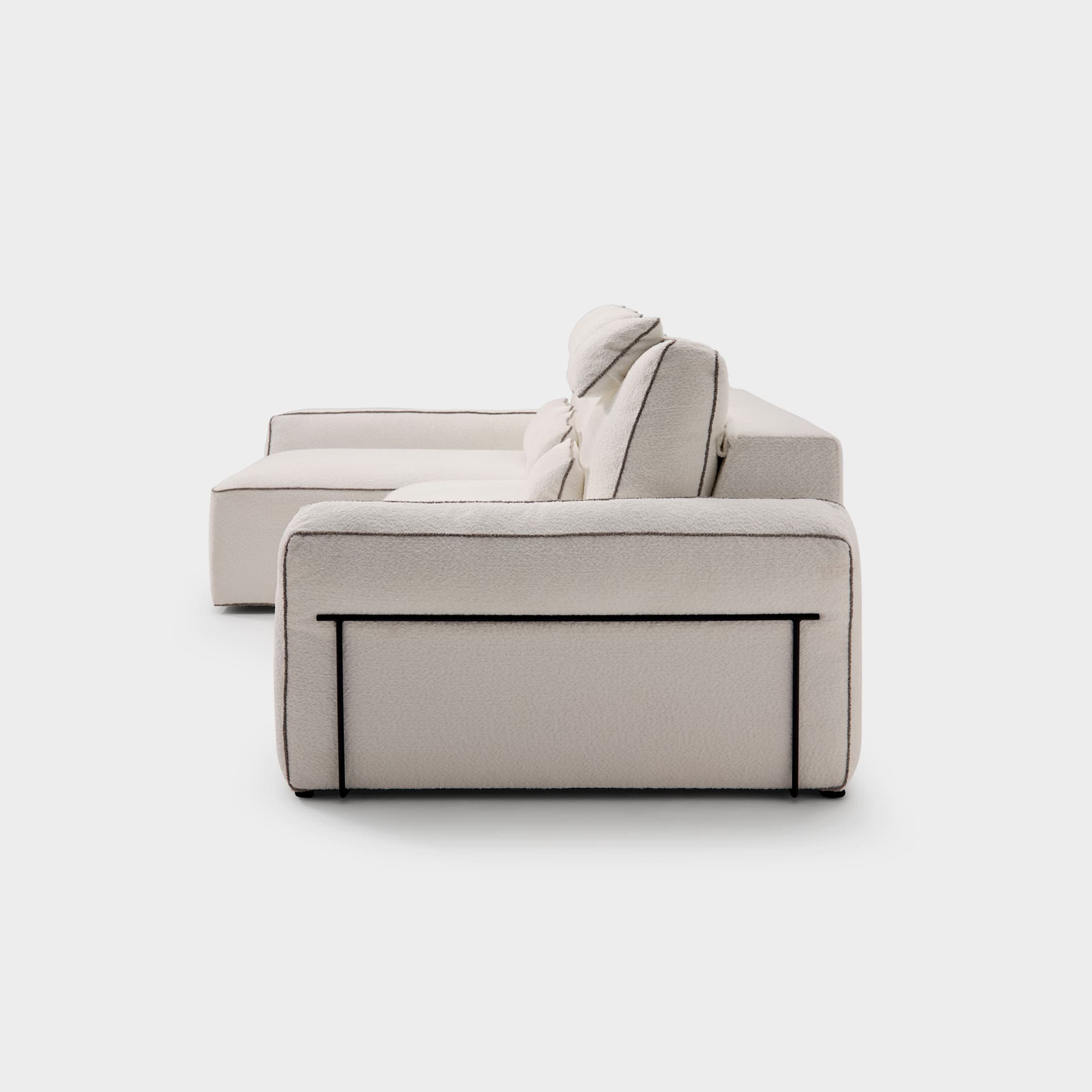 ACOMODEL canapea extensibilă Randi | textil | Bej | 250x104x159 cm