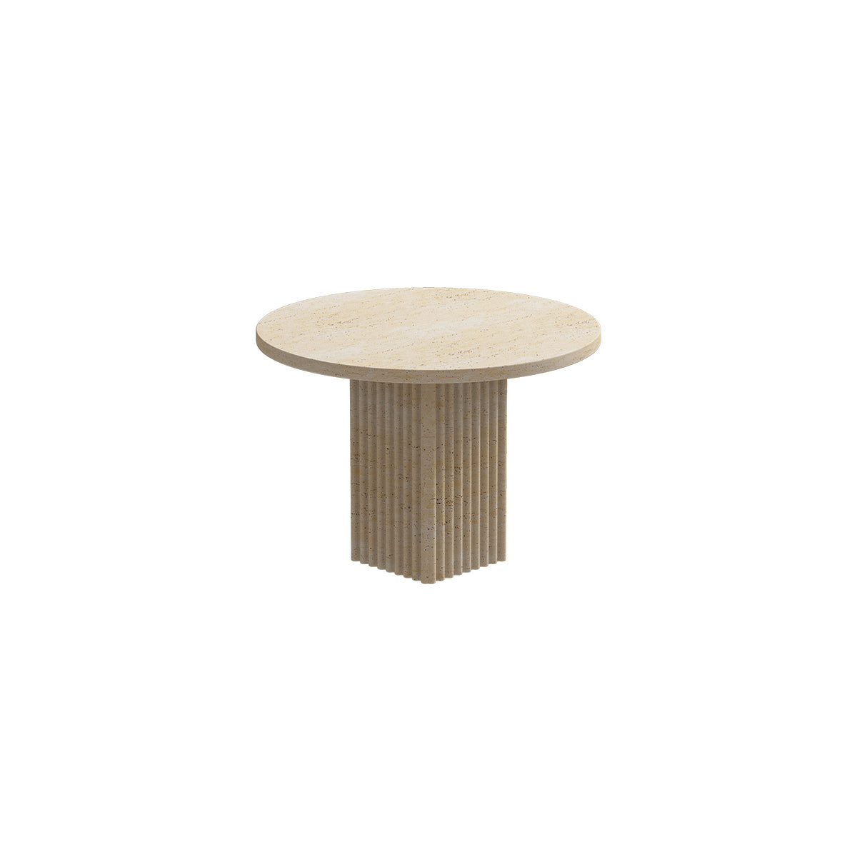 NORR11 masuta cafea SoHo Ø50 cm | travertin | Ø50xh35 cm